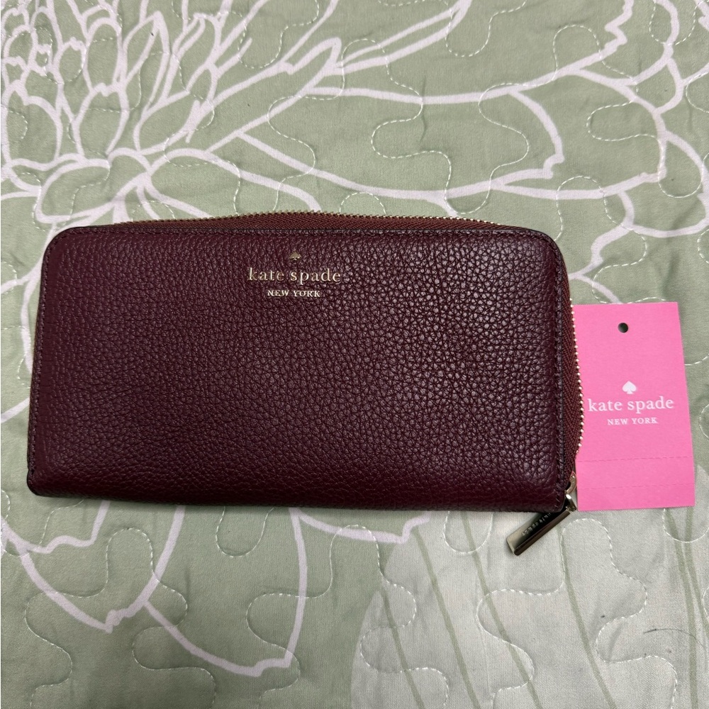 Kate Spade Deep Red Leather Wallet